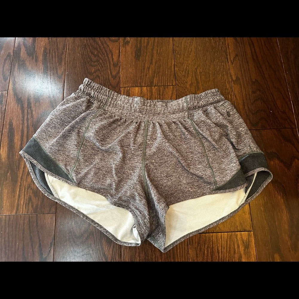 Lululemon Hotty Hot Heathered Gray shorts